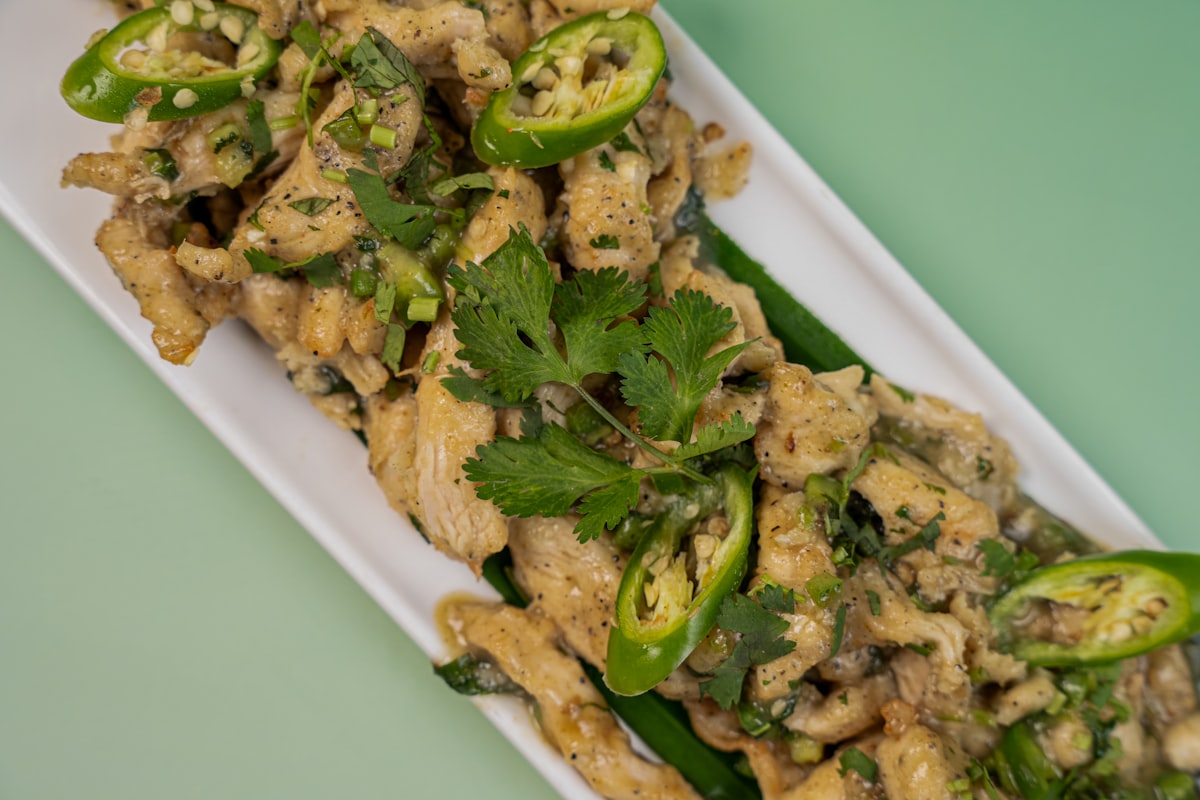 Stir-Fried Chicken with Sesame Noodles